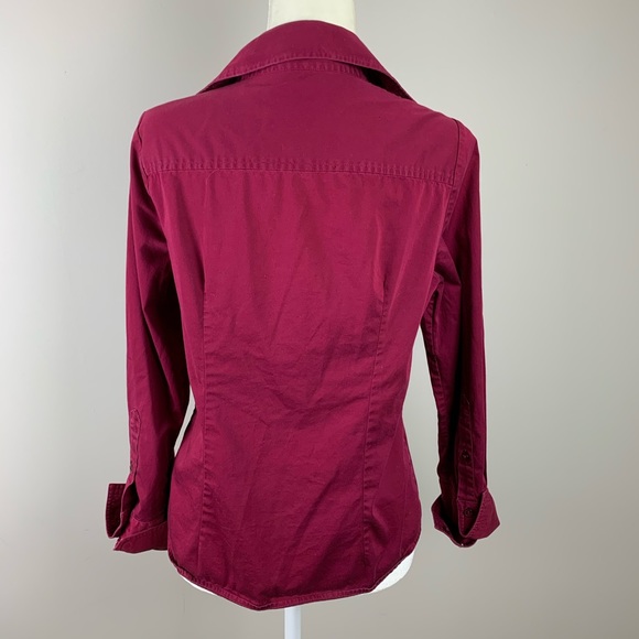 SOLD The Limited Button Down Dress Shirt Red - Picture 7 of 11